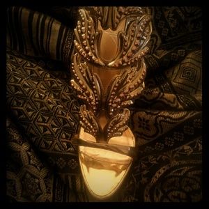 "Cruel" Rose gold with crystals